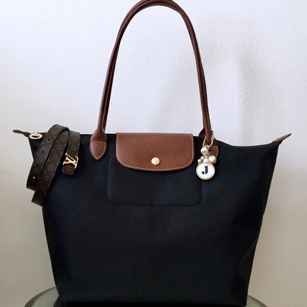 Longchamp Large Le Pliage Black Tote